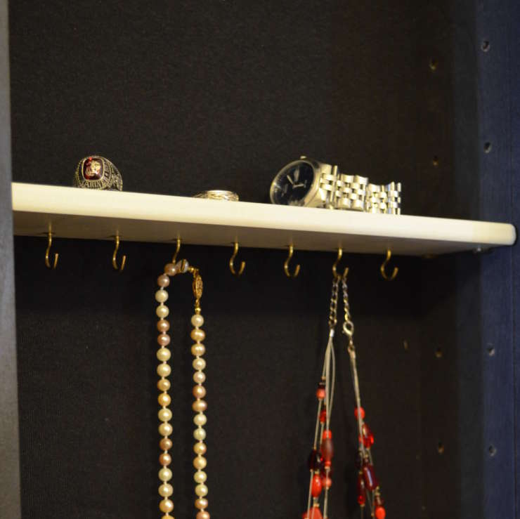 Jewelry Hook Shelf